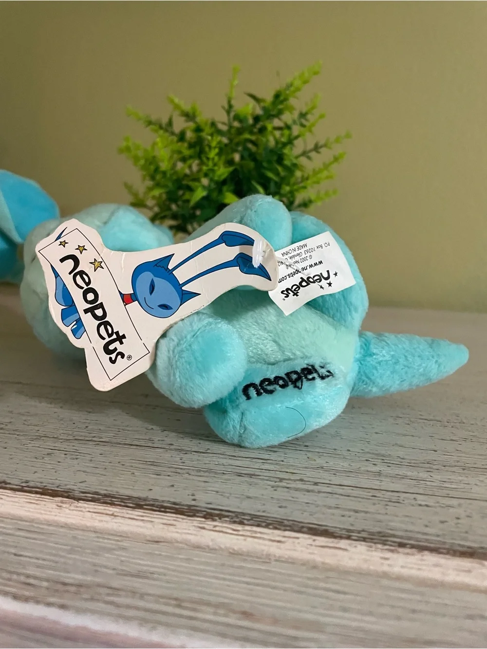 Vintage 2002 Neopets Blue Aisha limited edition plush toy